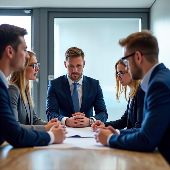 Professionelles Team von Ostpass Car Advisory in einem Beratungsgespräch